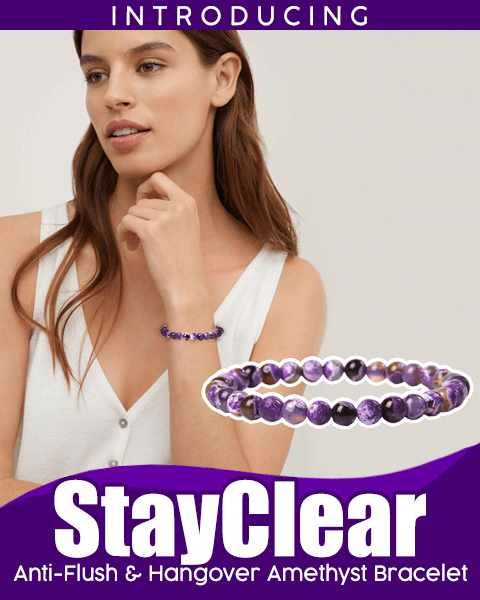 StayClear Anti-Flush Hangover Amethyst Bracelet